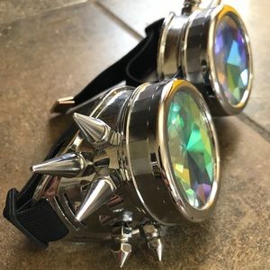 Spiked Kaleidoscope Rave Goggles